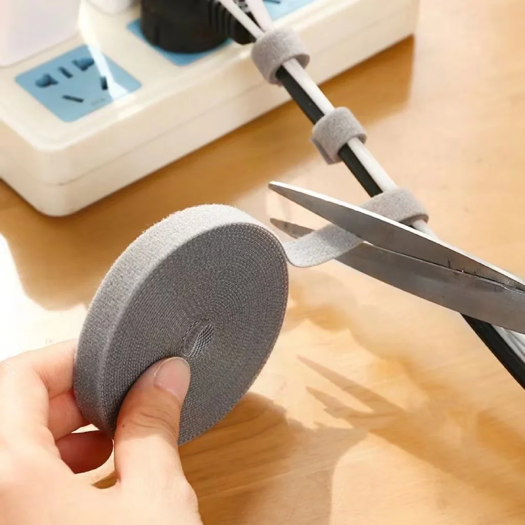 3/5M Cable Organizer Cable Management Wire Winder Tape Earphone Mouse Cord Management Ties Protector For iPhone Xiaomi Samsung