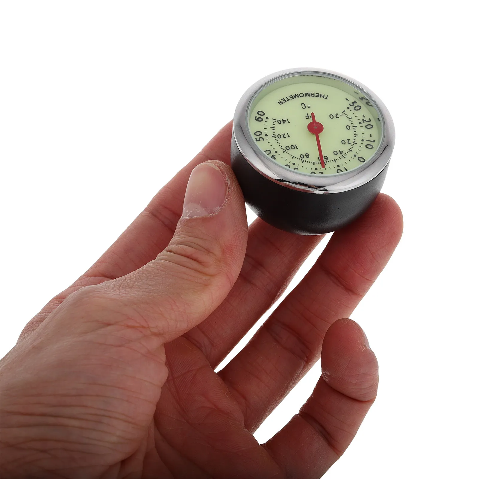 Car Dashboard Thermometer Digital Luminous Display Multi-Functional Self Adhesive Automotive Temperature Monitor Vehicle