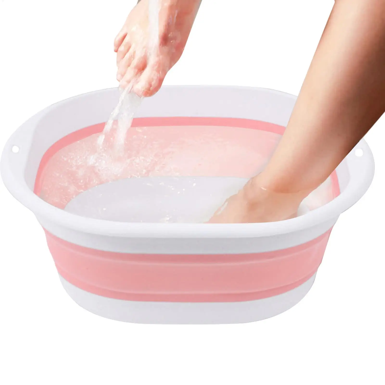 swimming pool foot bath pool entrance ladder foot soaking bathtub Foldable Foot Wash Basin Soft Foot Soaking Bucket - view 3