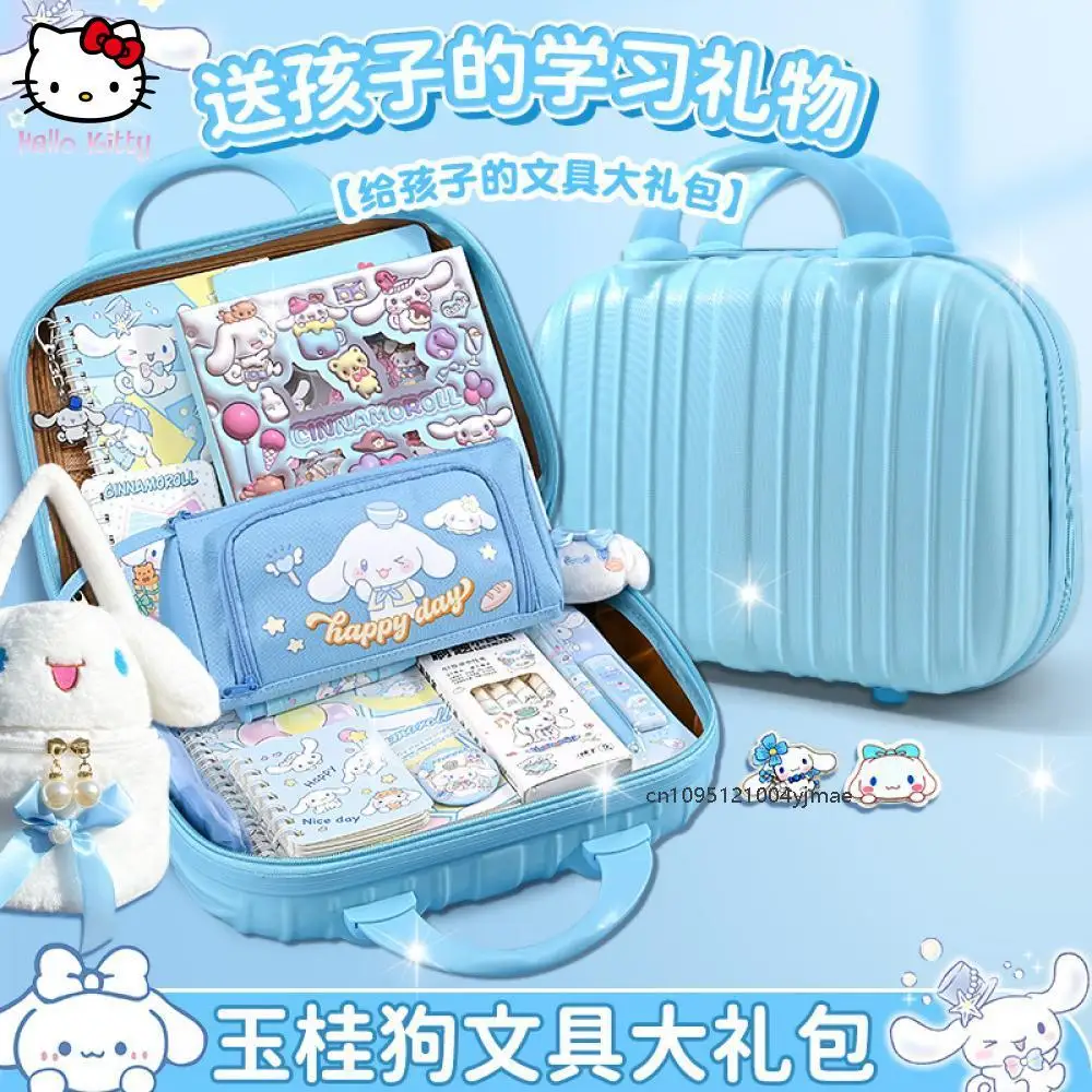 

Anime Sanrio Stationary Set Cinnamoroll Kawaii Cartoon Stationery Big Gift Package Cute Cartoon Child School Supplies Suit Gift