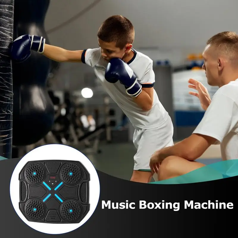 Boxing Music Machine Boxing Wall Mount Machine With Gloves Wireless Punching Equipment Training Machine With Smart Display