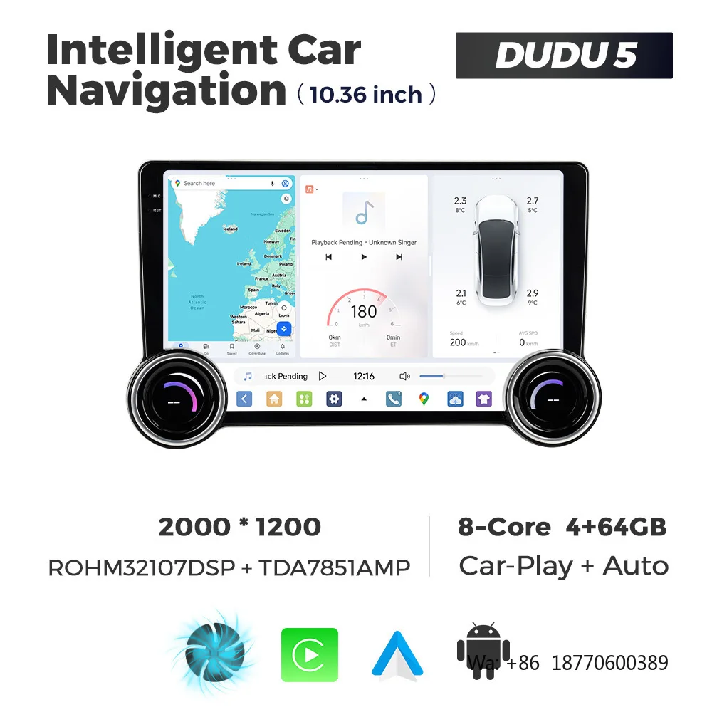 

MEKEDE DUDU7 Android Car Video Radio DVD Player Multimedia Stereo 2Din WIFI GPS for Universal VW Benz BMW Audi Toyota with 2knob