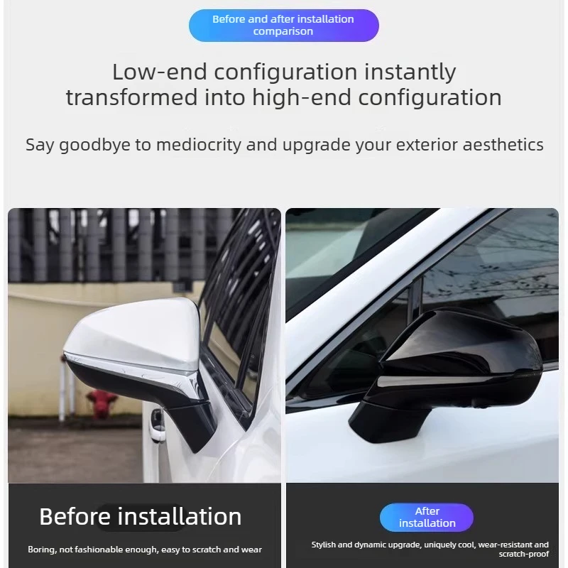 For Lexus RX350h/nx260/RZ/NX/RX 2023 Rearview Mirror Cover Modified Rearview Mirror Protective Cover Decoration Accessories