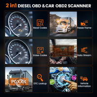 Diesel Heavy Duty Truck All System Diagnostic Scanner Scan Tool Car Check Engine Code Reader DPF ABS Reset