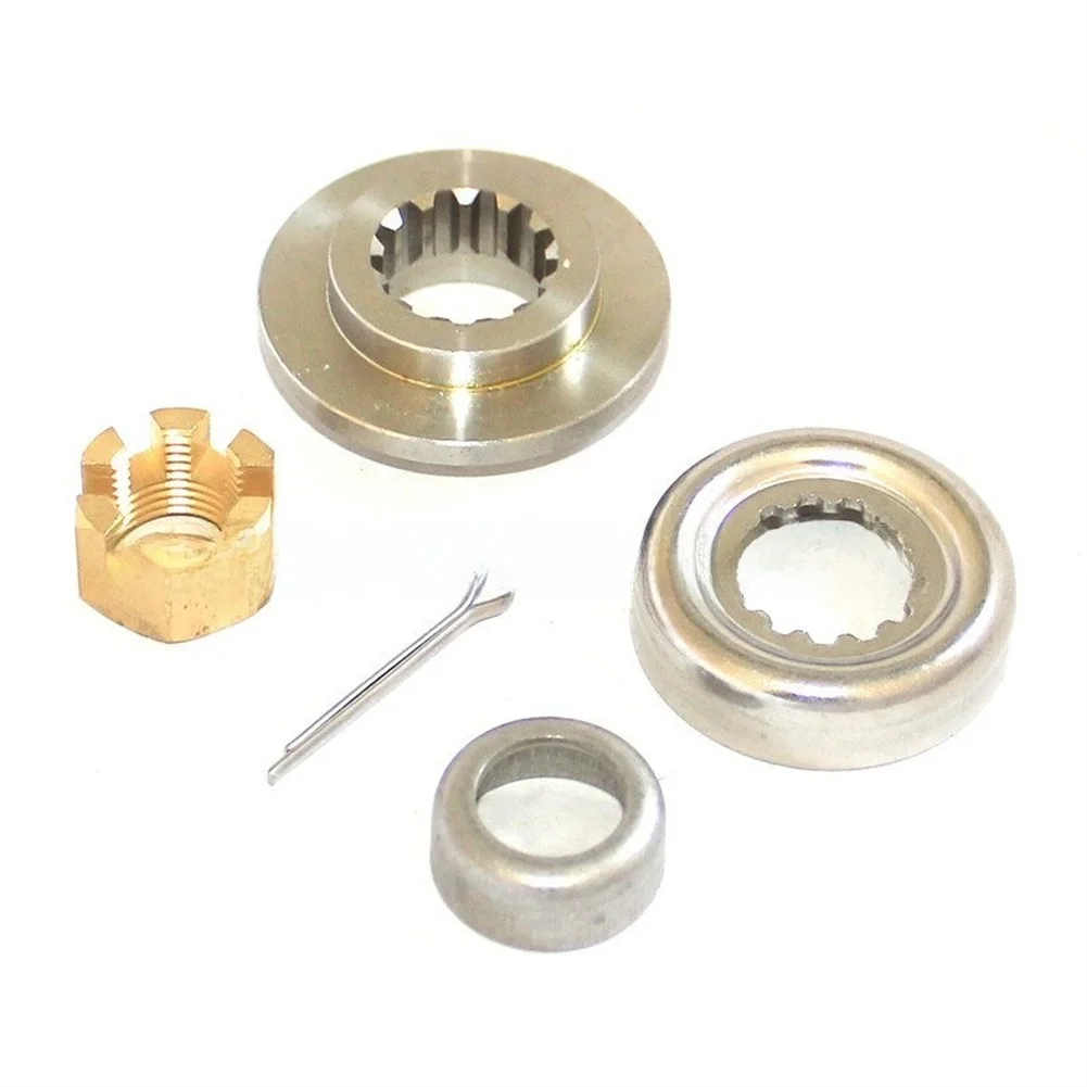 1 Set Propeller Install Nut Kit For 30-60HP Outboard Engine With Bushing Spacer Castle Nut Marine Boat Parts Accessories