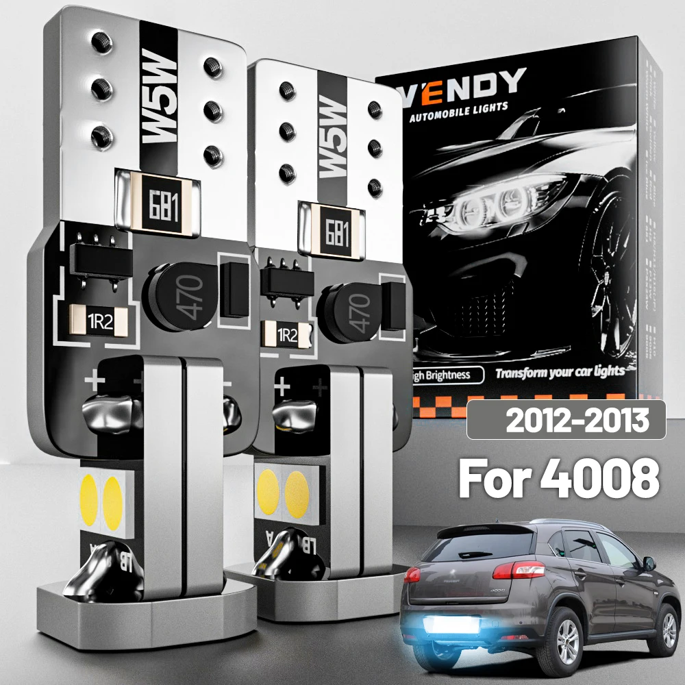 

2pcs LED License Plate Light For Peugeot 4008 2012 2013 Canbus Accessories