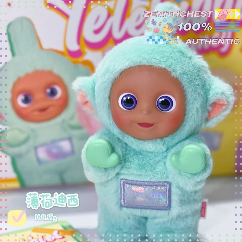 حقيقية البوب مارت Teletubbies Vibrancy سلسلة صندوق أعمى فريد مثيرة للاهتمام رائعتين عمل دمية لديكور مكتب والهدايا #5