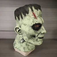 Popular NPC Head Mask Cosplay Dress Up Prop Terror Frankenstein Latex Mask Scary Monster for Halloween Costume Props