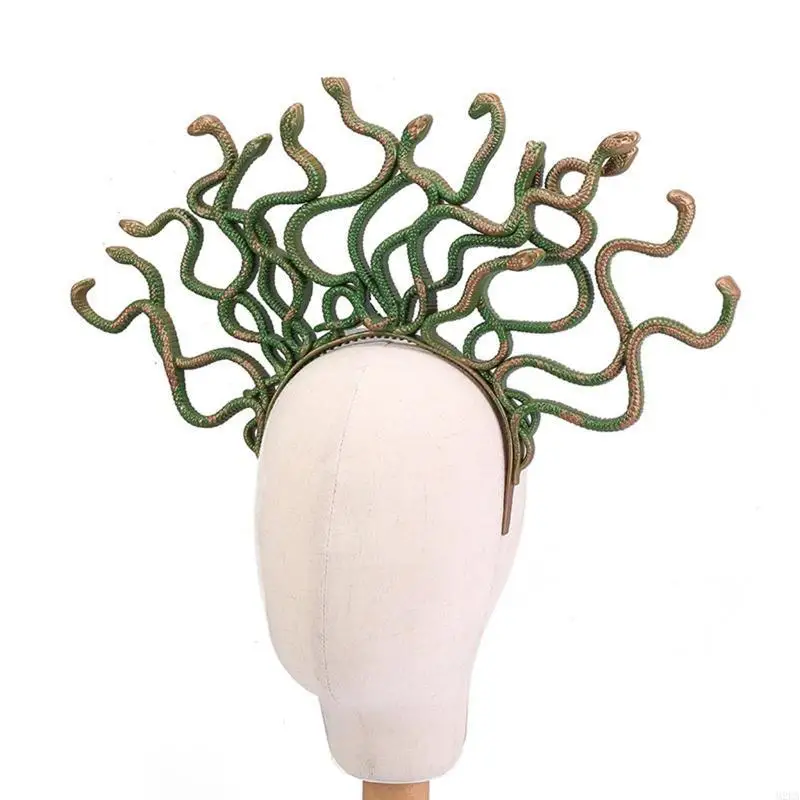 2025 Nueva serpiente unisex Medusa para cabeza cabeza cabeza Carnaval All-Match Rave Party Hair H