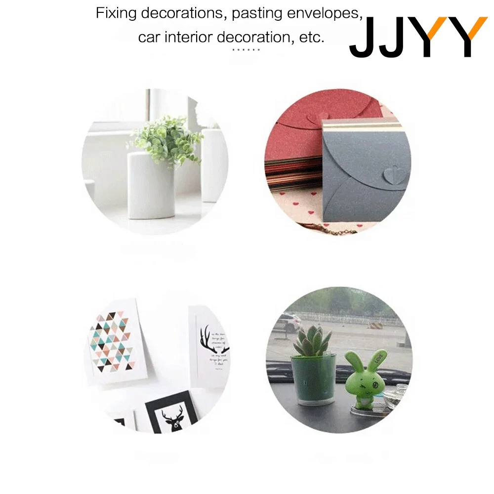 Double Sided Tape Acrylic Sticky Dots 70Pcs Traceless Transparent Removable Mounting Tape For Wall Photos Household Fixation