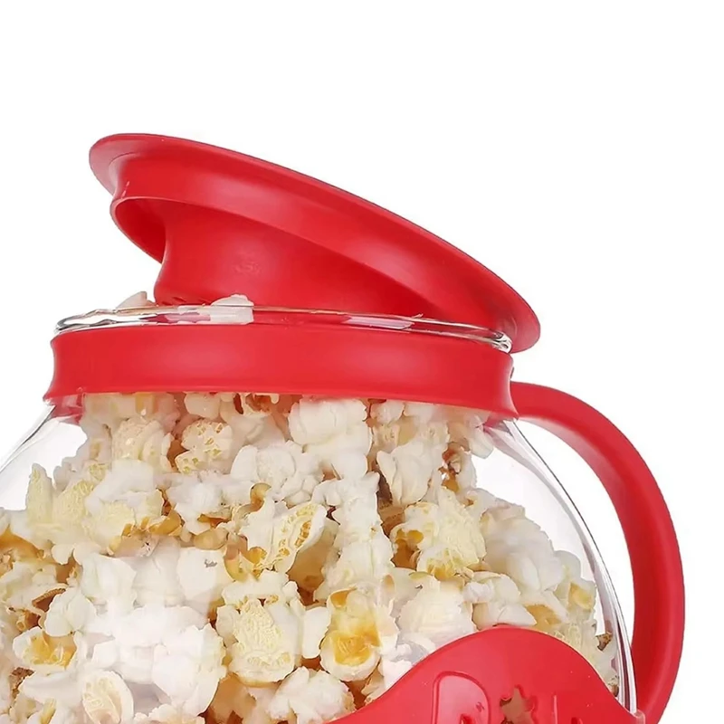 Microwave Popcorn Maker Bucket Microwave Bowl Mini Machine Safe Silicone Lid Popcorn Maker