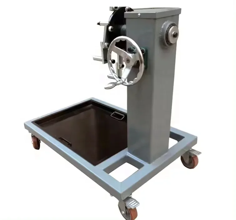 

Heavy duty rotating mobile base vehicle tool with tilting frame for engine installation