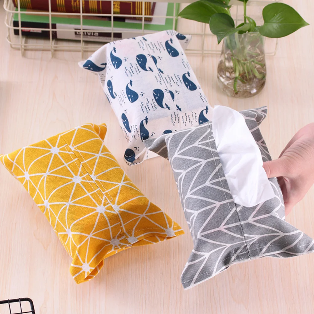 

3Pcs Tissue Box Hook Loop Design Washable Holder Under 17cm Opening Kitchen Living Room Storage Tissue Box