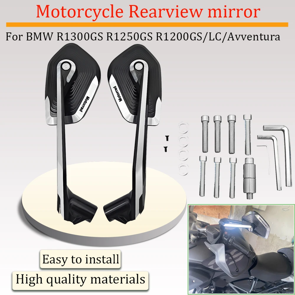 

Для BMW S1000R, S1000XR R1300GS R1250GS F800R F800GS F900R мотоциклетное зеркало заднего вида из алюминиевого сплава, регулируемое боковое зеркало