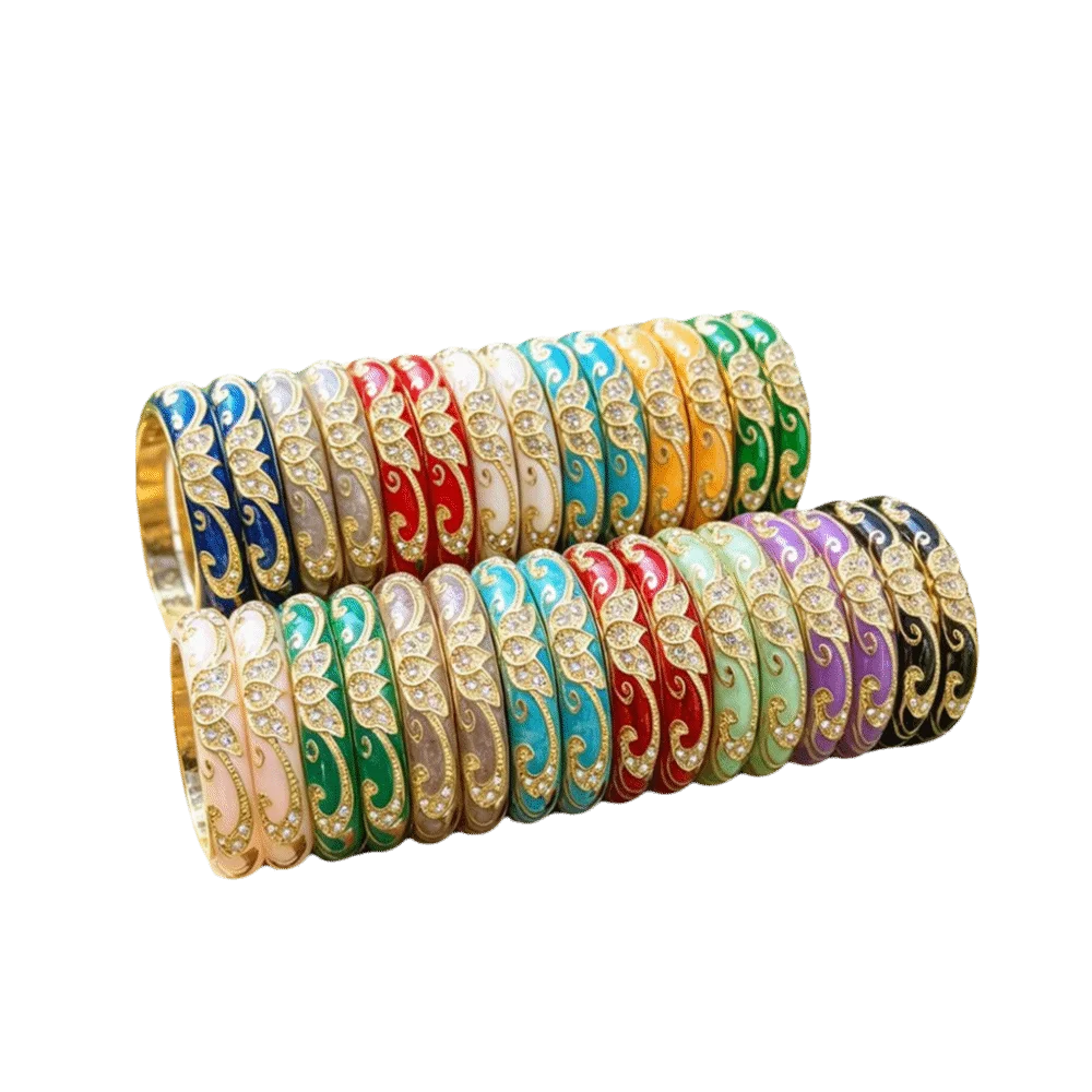 1cm Crown Cloisonne Bracelet Crown Colored Dropper Oil Colored Dropper Oil Bangle Classic Ethnic Women's Hand Bracelet