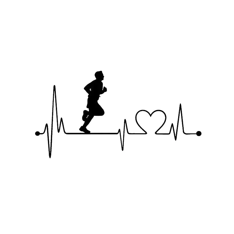 Modern Running Man Sticker Waterproof Vinyl Decal for Car SUV Laptop Luggage Notebook Outdoor Decoration