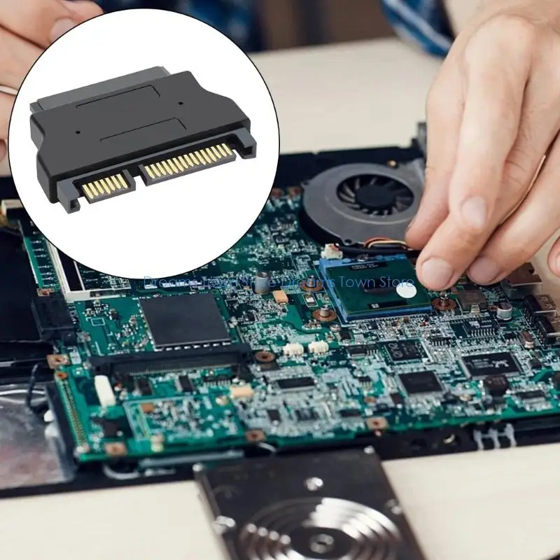 HX6A 7+15 22Pin Male to 7+6 13Pin Female Data Transmission Adapter for Desktop Laptop