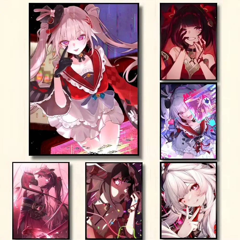 Anime Game Honkai Star Rail Sparkle Posters High Quality Self-adhesive Wall Art Decorations Color Prints Sticky