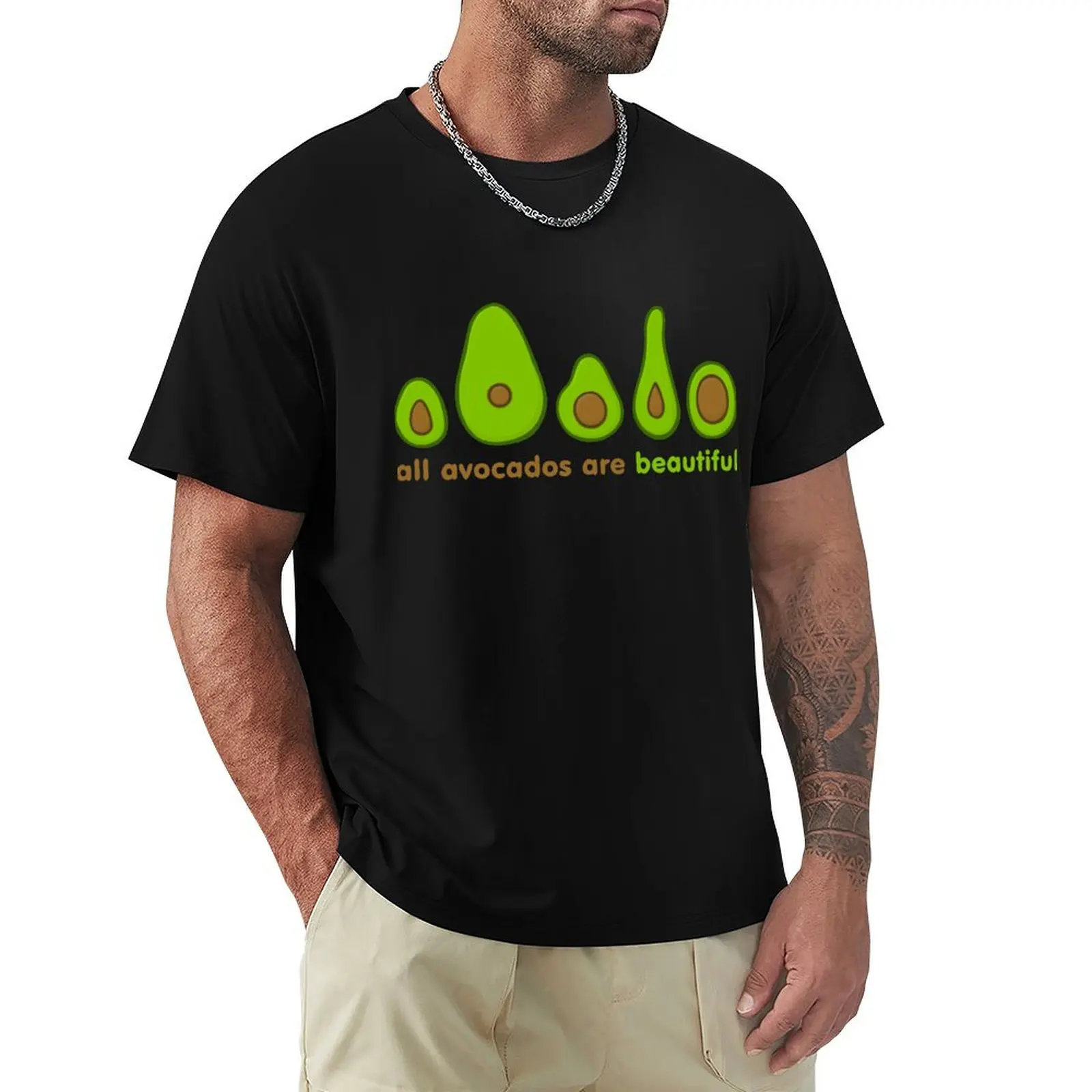 

All avocados are beautiful T-Shirt sports fans plain quick drying black t shirts for men