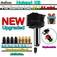 Bambu lab A1 Extruder kit For Bambu Lab a1 hotend Brass Nozzzle For Bambu lab A1 mini hotend Hardened Steel For bambulab A1