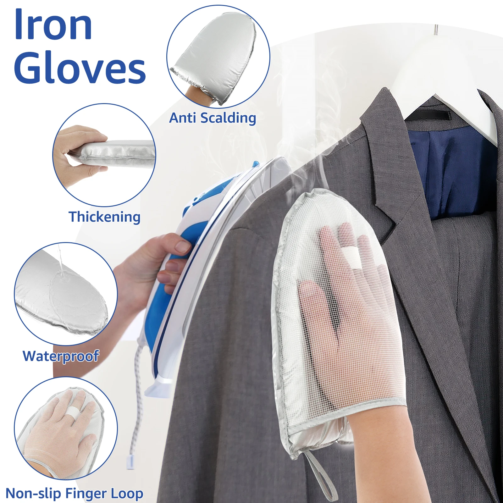 Folding Ironing Mat Upgraded Thick Heat Resistant Ironing Blanket Pad Portable Clothes Protector Board for Table Top or Hanging
