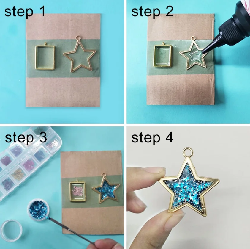 لفة إطار هندسية مجوفة من الفول - مراجعة Bezels Pendant Resin وسعره