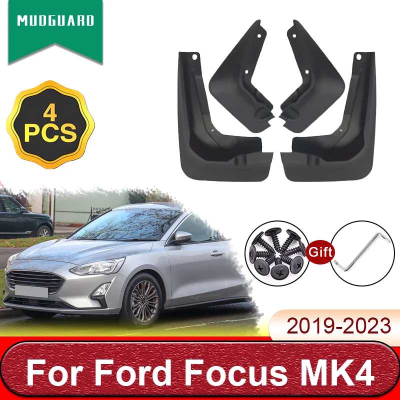 

Car Mudguards For Ford Focus MK4 Titanium X Zetec Vignale 2019-2023 Mud Flaps Splash Guards Fender Mudflaps Auto Accessorie Part