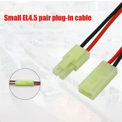 2 x Pair RC Male + Female Mini Battery Connector Plug to Connector 18awg HX45006 Tamiya Plug Connector Pitch 4.5mm