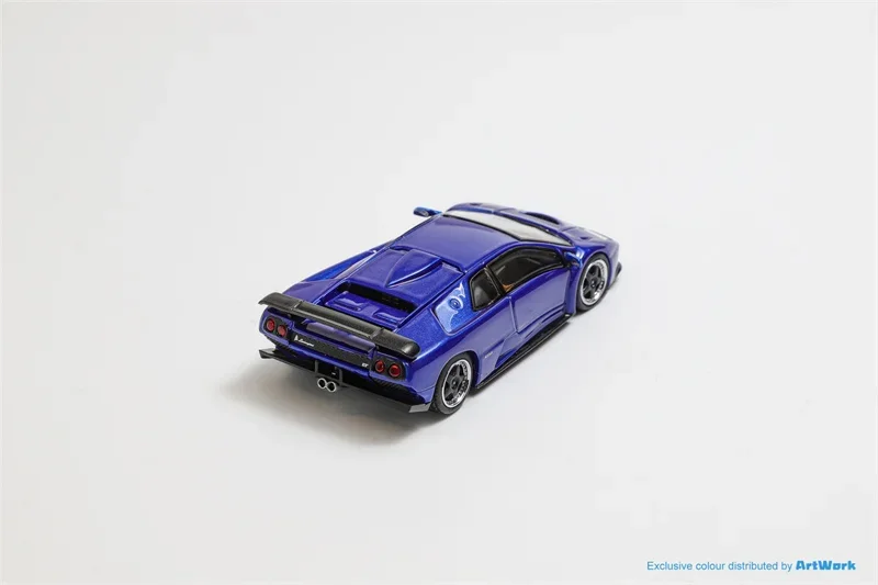 (Pre-order) Stance Hunters SH 1:64 Diablo GT 1998 ArtWork Metallic Blue limited499 Diecast Model Car