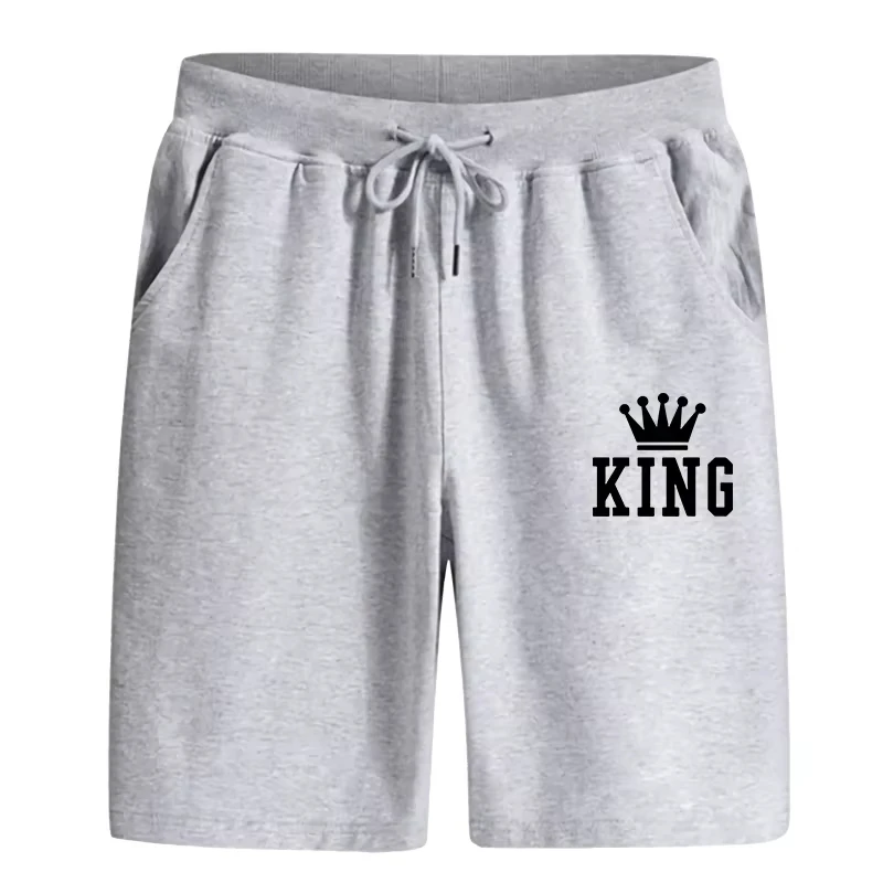 Men's 2026 New Hot Summer King Printed Sports Shorts High Quality Urban Soft Knee Length Pants Home Outdoor Cool Walking Shorts