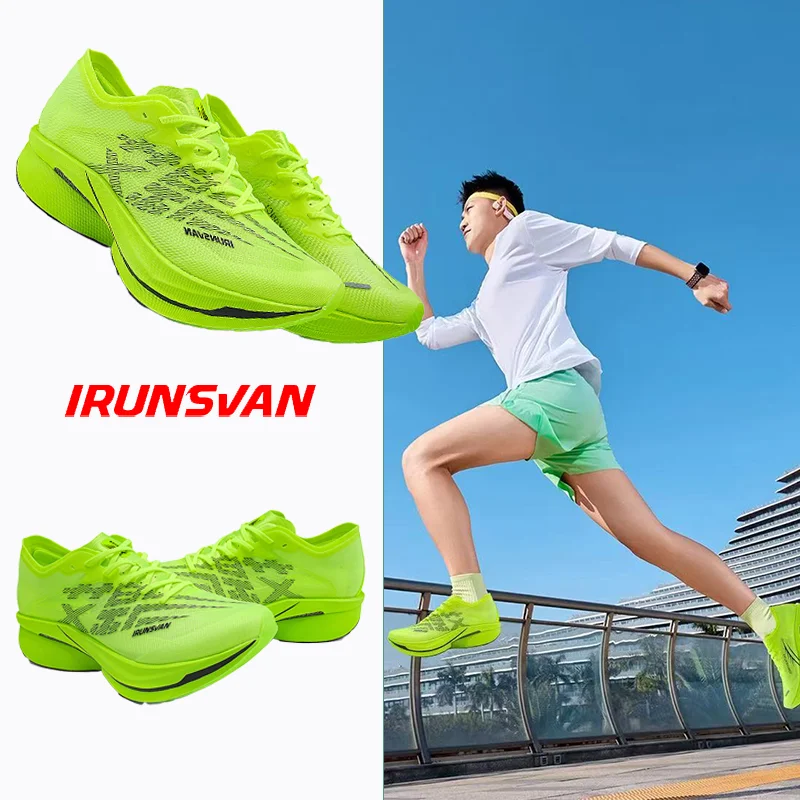

IRUNSVAN AI YING Carbon Plate Men's Marathon Cushioning Training Shoes Comfortable Breathable Anti Slip Women's Sports Shoes 095