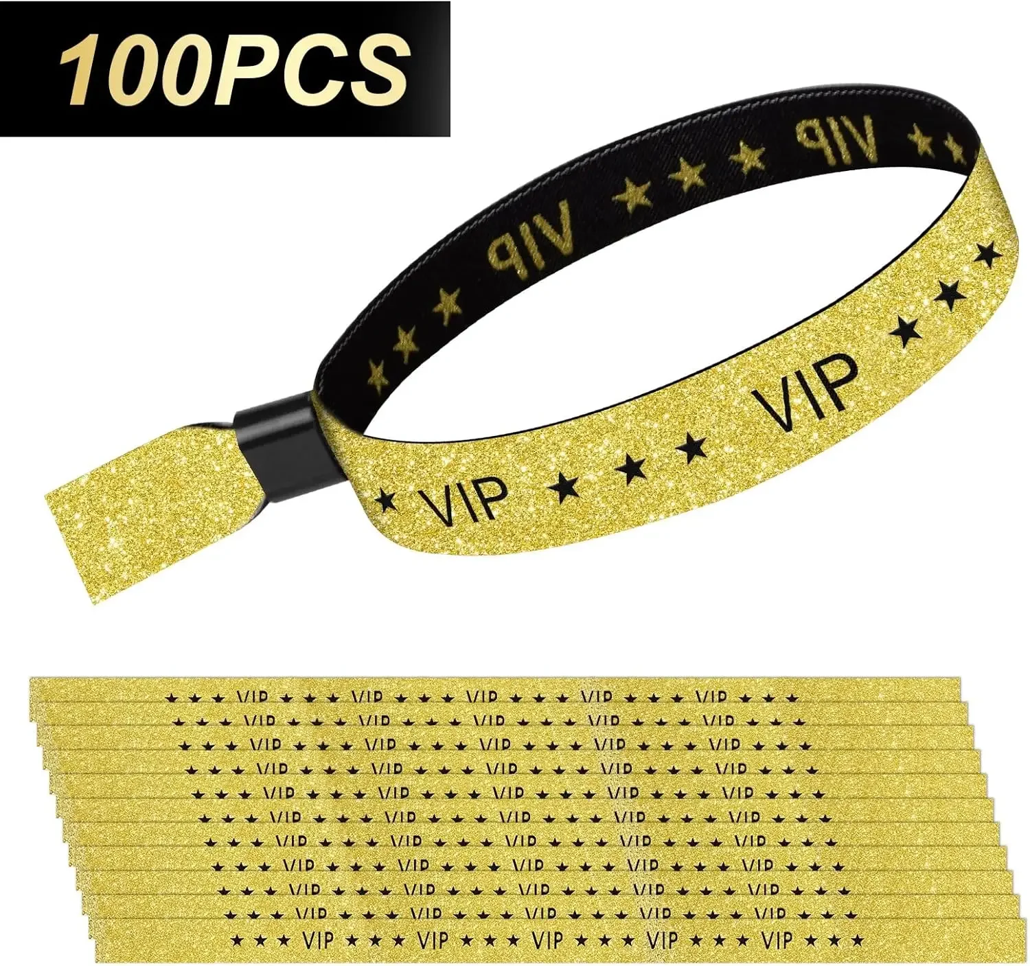 

100pcs VIP Cloth Event Wristband VIP Fabric Wristbands Solid Color Cloth Wristband Party Wristband Wedding Events Concerts Fairs