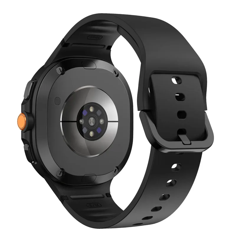 Samsung Galaxy Watch 8 40mm/44mm、Galaxy Watch 8 Classic 46mm対応 スポーツシリコンストラップ 公式ステッチブレスレット リストバンド