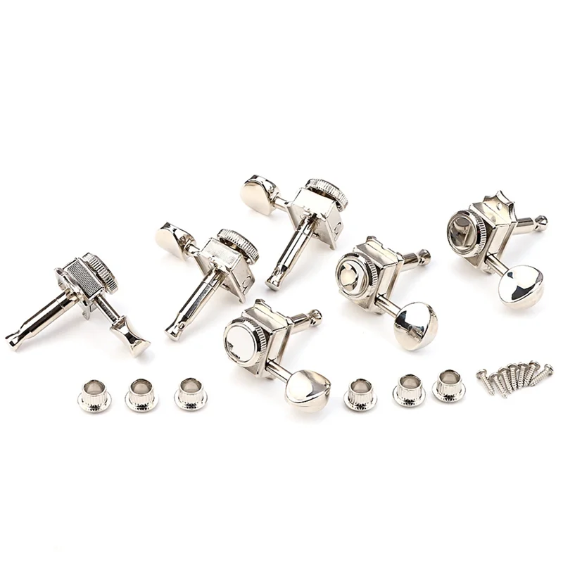 

ABJM-6Pcs Guitar Locking Tuners Left-Handed Locking Guitar Tuning Pegs Instrument Accessories