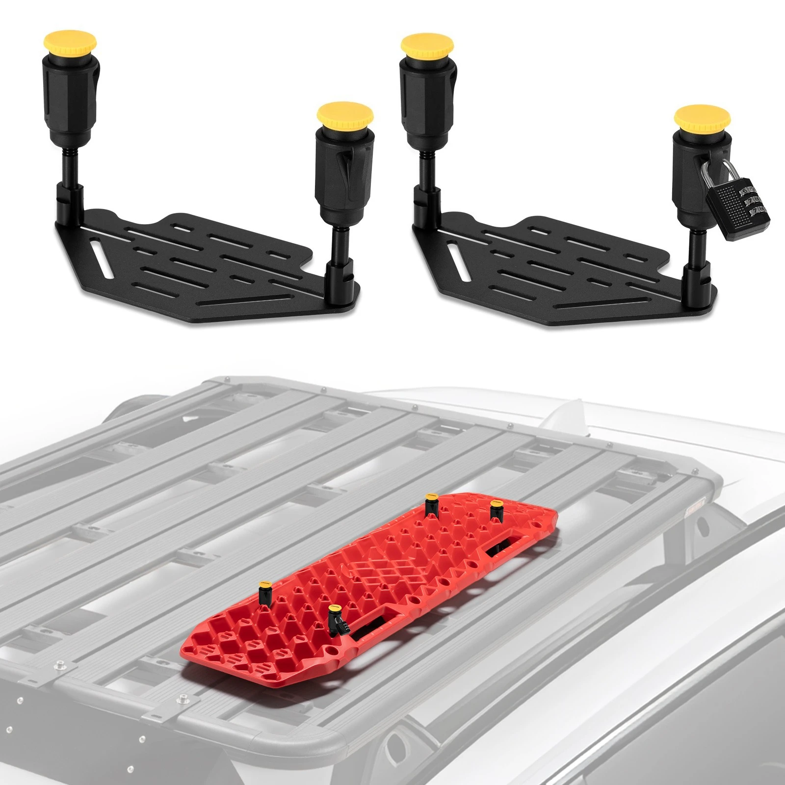 Non-destructive Installation Universal Escape Plate Paperback Bracket Fixing Set Equipped with Anti-theft Lock