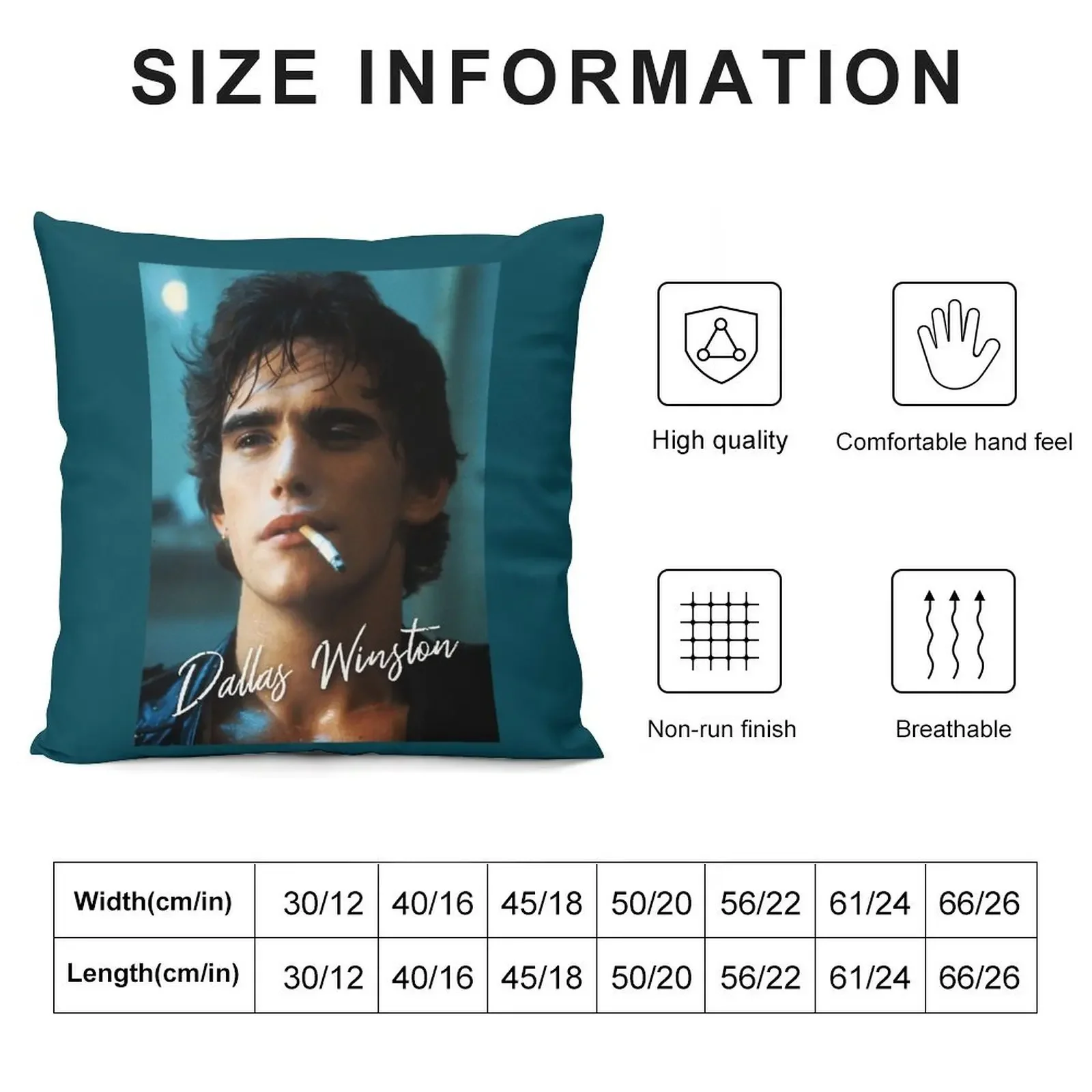 Dallas Winston The Outsiders 80s movie Throw Pillow Sofa Cushion Cover Christmas Pillowcase Pillow Cases Couch Pillows pillow