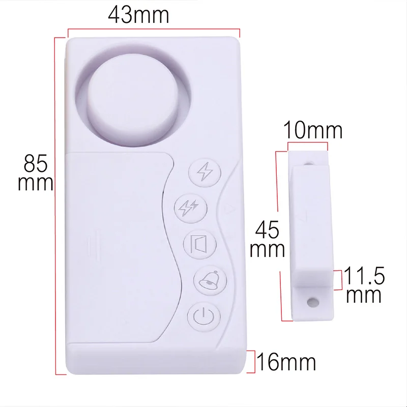 Door Window Wireless Burglar Alarm with Magnetic Sensor Alarm 108dB High Volume Door Open Detectors Home Security Device