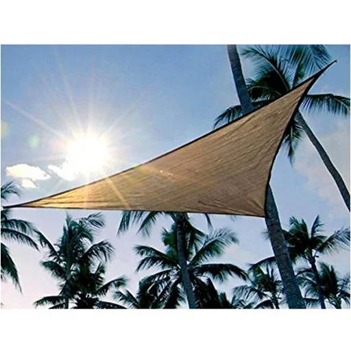 

Wholesale 16' x 16' x 16' Sand Color Triangle Waterproof Sun Shade Sail for Outdoor Beach Garden Sand Beige More Size Option