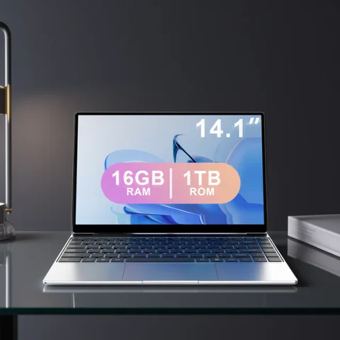Portátil ultradelgado 14,1 "16GB RAM 2TB SSD Intel N3700 Notebook Windows 11 Pro 1920*1080 pantalla Oficina estudio ordenador PC