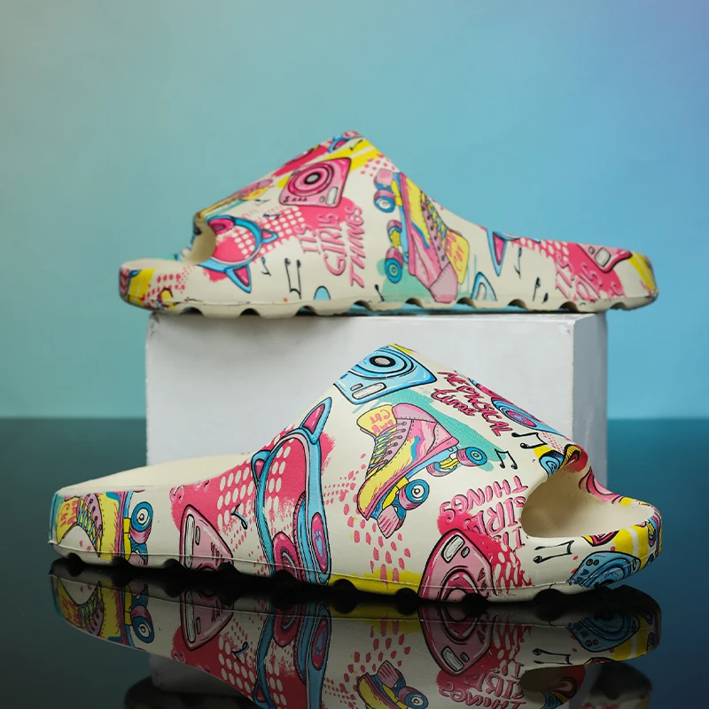 

Мужские летние уличные шлепанцы с защитой от скольжения и запаха, большие размеры, пляжные шлепанцы для мужчин