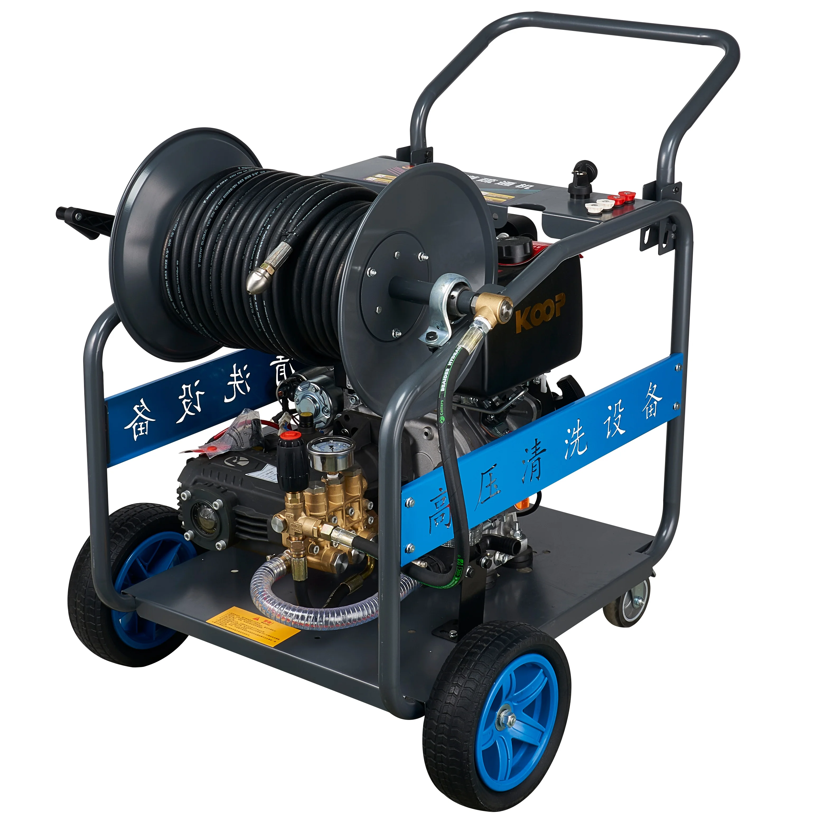 

Electric Gasoline Diesel High Pressure Water Jetting Pipe Cleaning Machine/Washer and Drain Sewer Cleaning Equipment for Sale