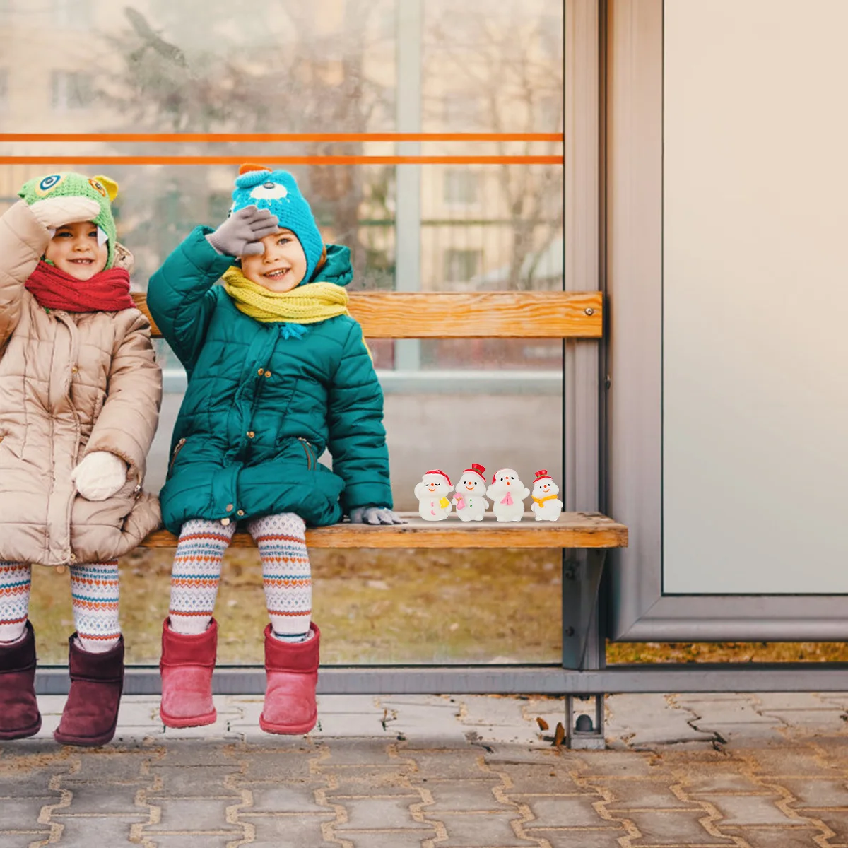 

8Pcs Christmas Resin Snowman Micro Ornament Desktop Decoration Xmas Party Home Decor Props Christmas Resin Crafts