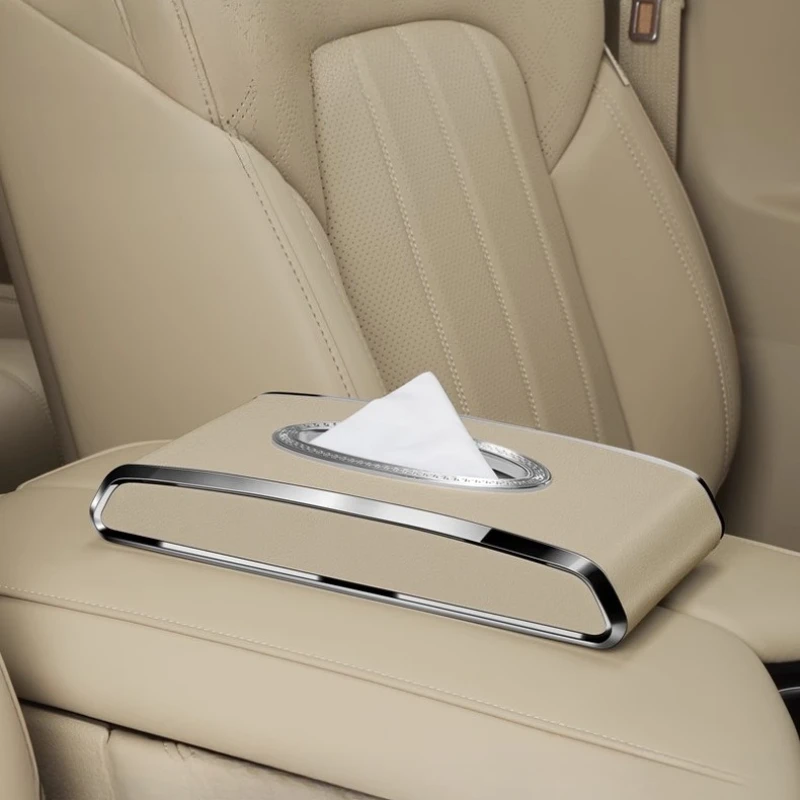 For ​​Universal Volkswagen VW Car Tissue Holder - Hanging Box for Lavida/Magotan/Tiguan etc. with Anti-Slip Clamp