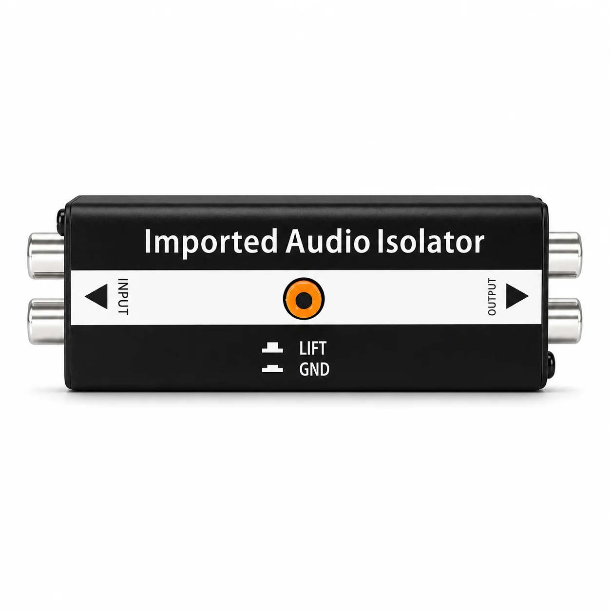 Isolateur de signal audio professionnel PX01, éliminateur de bruit, filtre anti-bruit, isolateur de boucle de masse RCA portable 2 canaux pour la musique