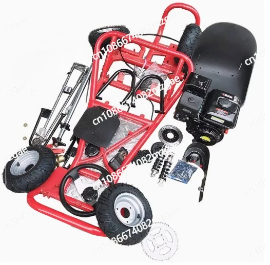 

168CC modified four-wheel motorcycle drift go kart complete set of vehicle frame accessories gasoline road tire assembly