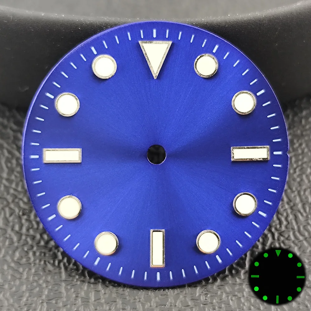 อุปกรณ์เสริมนาฬิกา NH35 dial SUB ไม่มีหน้าต่างปฏิทิน 28.5 มม.เหมาะสําหรับ NH35/36 การเคลื่อนไหว C3 dial