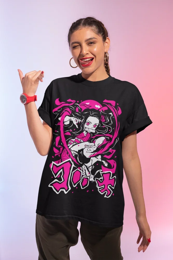 Demon Slayer Nezuko Kamado Kimetsu No Yaiba Anime T Shirt Unisex Soft Tee