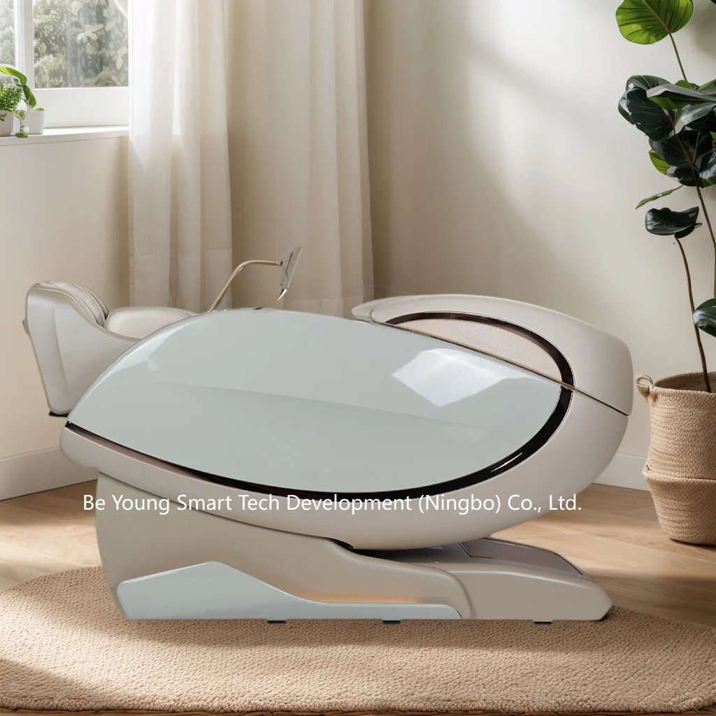 Massage Chair Full Body, Zero Gravity Massage Chair, Heating, Foot Massage, Auto Modes, Touch Screen (Black & White)