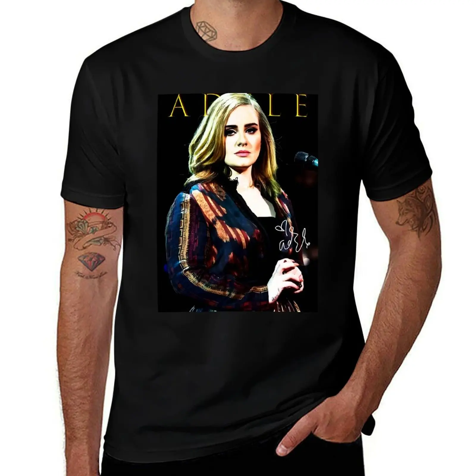 

Футболка adele, кавайная одежда, быстросохнущая мужская тренировочная рубашка больших размеров, быстросохнущая
