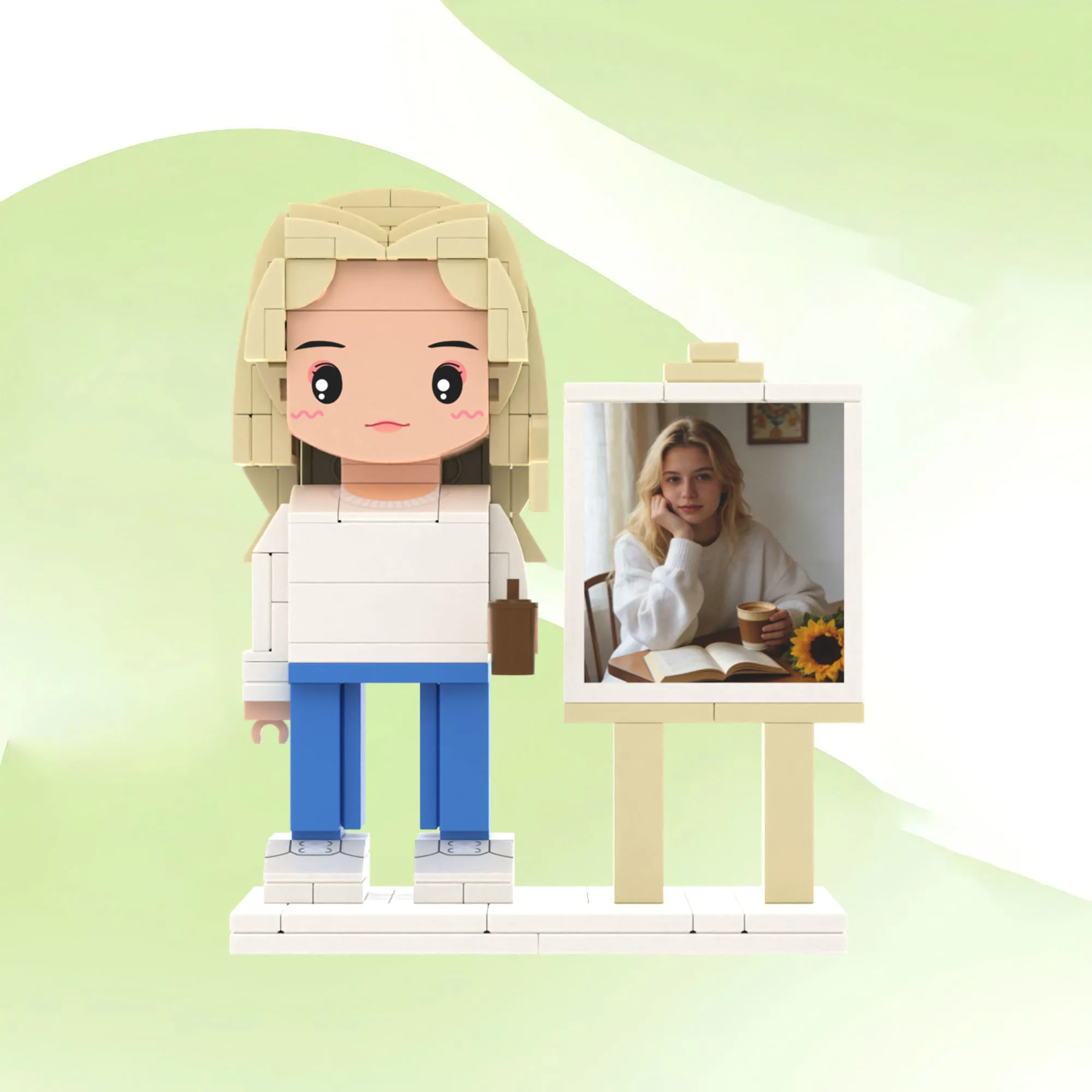 

Customization Person Portrait Small Particle Building Blocks My Custom Brickfigures Granules Photo Special Souvenir Ornament